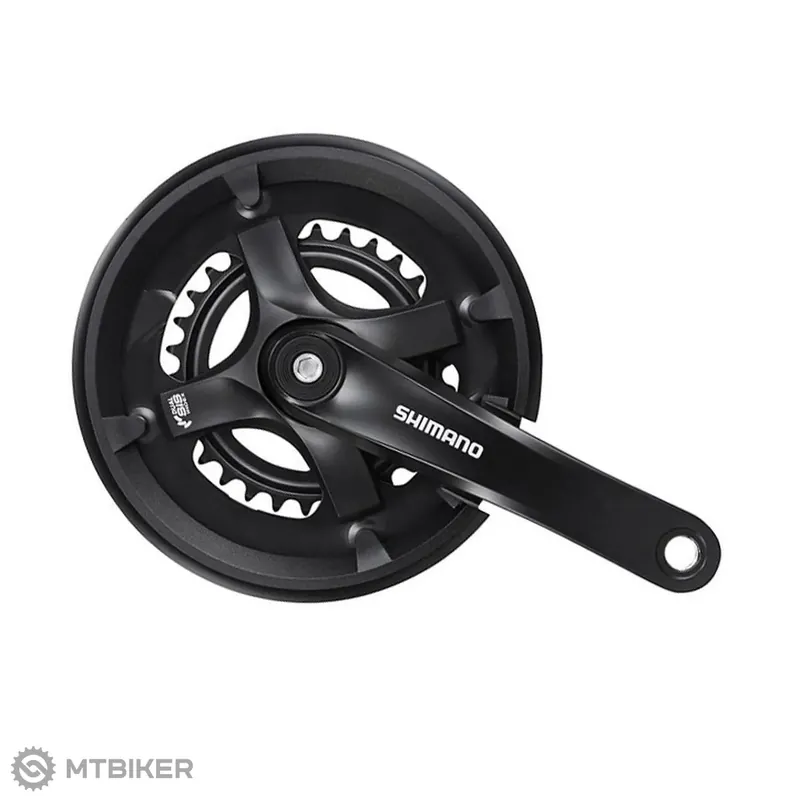 Shimano FC-TY501 kliky, 175 mm 2x8, 46/30T, s krytem, OEM Omezená Nabídka