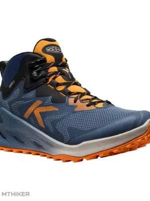 KEEN Zionic NXT Mid WP pánské turistické boty, naval academy/bright marigold Sleva