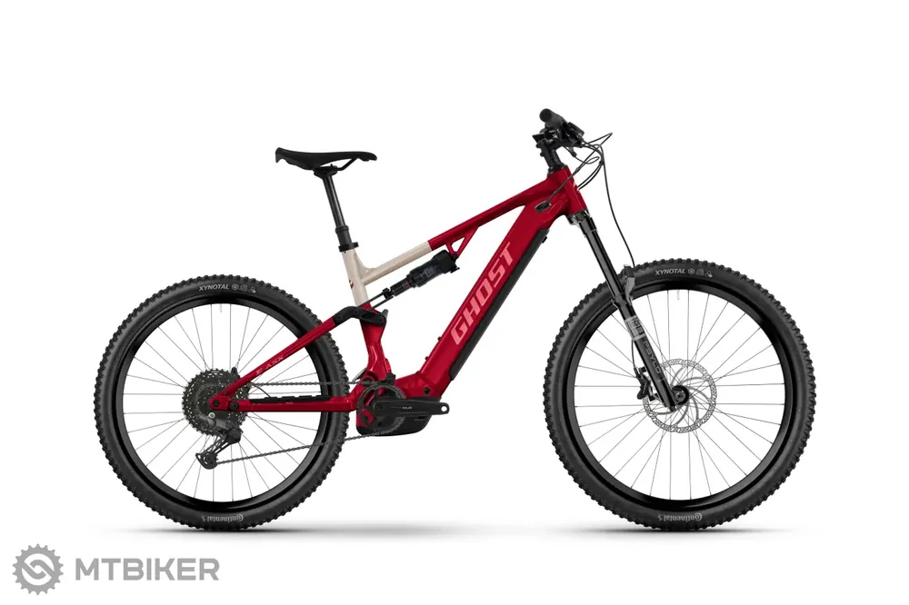GHOST E-ASX Essential 29/27.5 elektrokolo, rebel red/pebble glossy Pouze Dnes