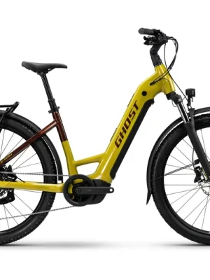 Omezená Nabídka GHOST E-Teru Universal EQ Low 27.5 elektrokolo, sklizeň yellow/cocoa brown glossy