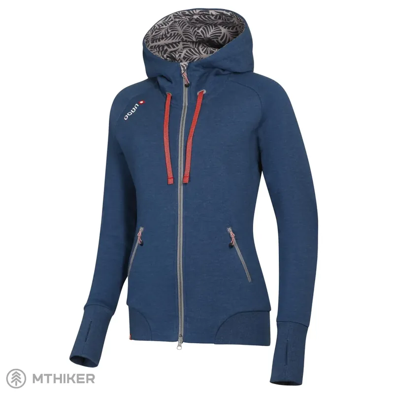 OCÚN HOODIE ZIPPER dámská mikina, blue opal/silver scone Přímo Od Výrobce