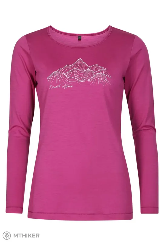 Zlevněný DIRECT ALPINE FURRY LONG LADY 2.0 dámské triko, orchid