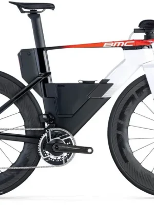 Vysoce Kvalitní BMC Speedmachine 01 ONE kolo, cool white/neon red