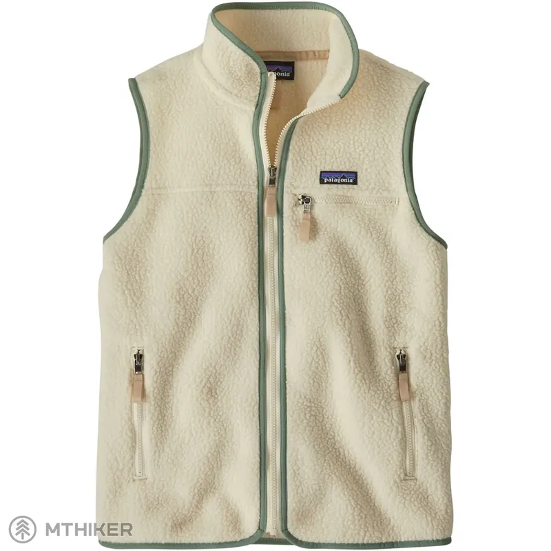 Patagonia Retro Pile dámská vesta, natural/ellwood green Vrácení Zdarma
