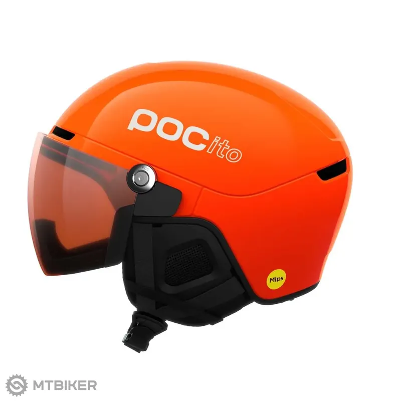 POC POCito Obex Visor MIPS dětská přilba, fluorescent orange/elarity POCito/partly sunny light orange Nízká Cena