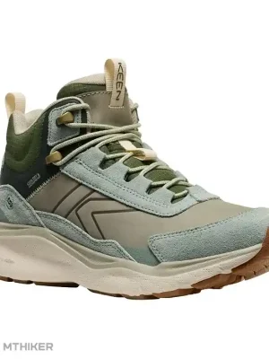KEEN Leiki Leather Mid WP dámské boty, iceberg green/bronze green Přímo Od Výrobce