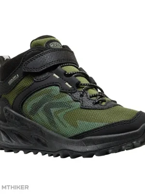Expresní Doručení KEEN Zionic Mid WP dětské turistické boty, black/bronze green