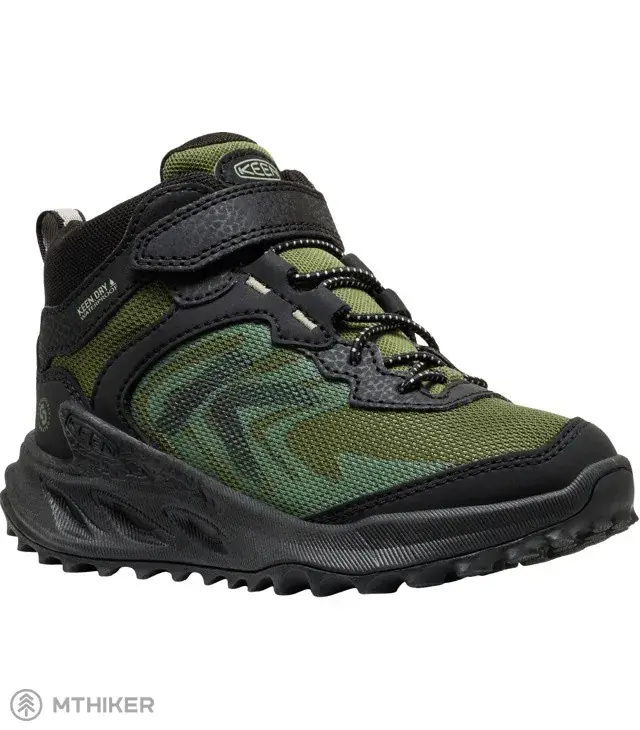 Expresní Doručení KEEN Zionic Mid WP dětské turistické boty, black/bronze green