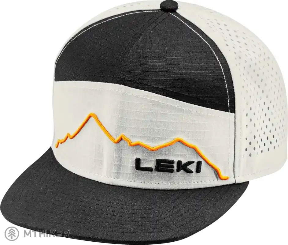 Poslední Šance LEKI Casual Cap kšiltovka, white/orange/black