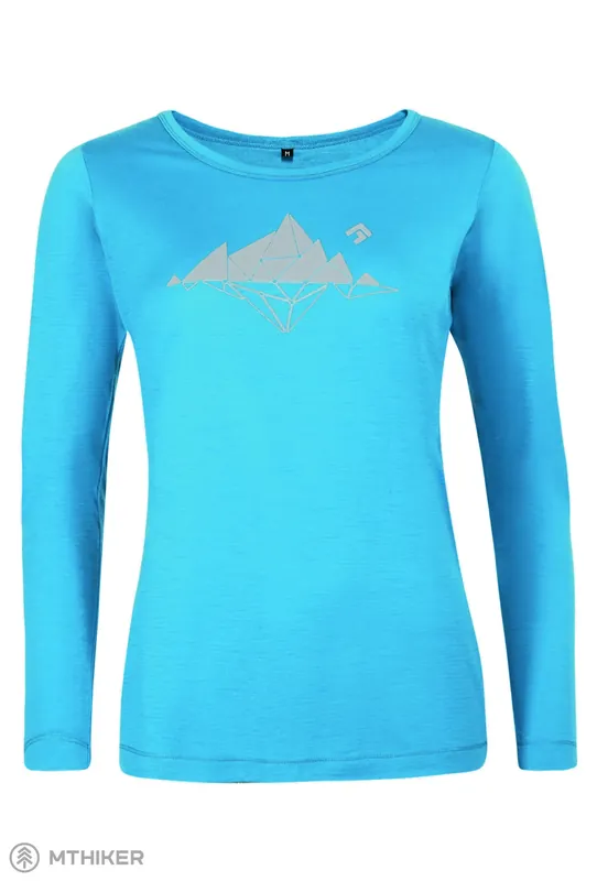 DIRECT ALPINE FURRY LONG LADY 2.0 dámské triko, ocean (glacial lake) Poslední Šance