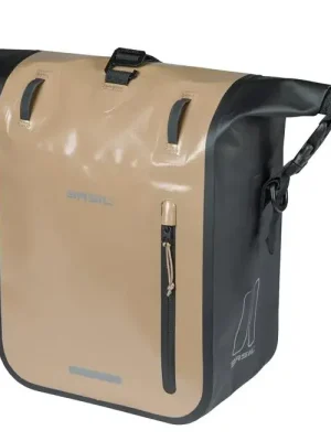 Basil RIVO M MIK Hooks brašna na nosič, 15 l, písková Finální Výprodej