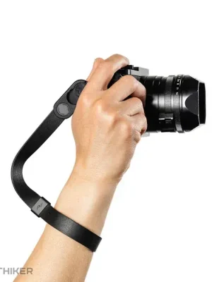 Finální Výprodej Peak Design Cuff kožený popruh na zápěstí, černá