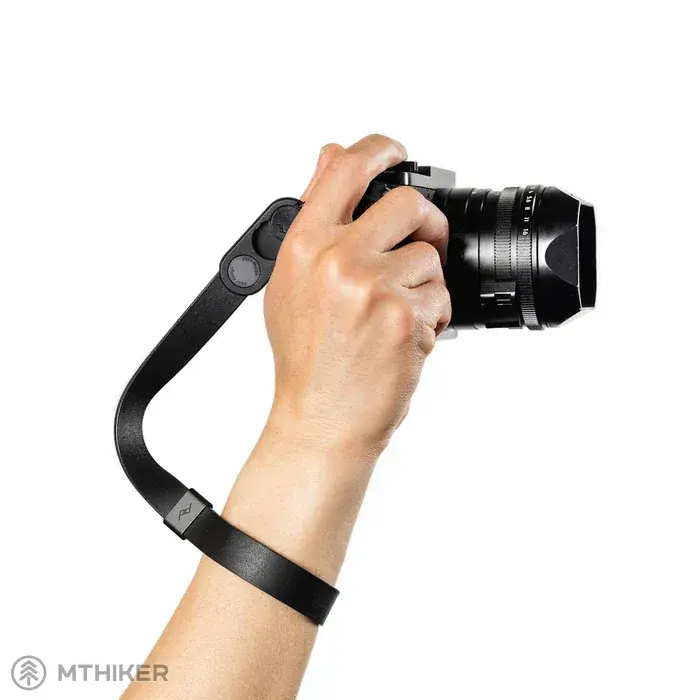 Finální Výprodej Peak Design Cuff kožený popruh na zápěstí, černá