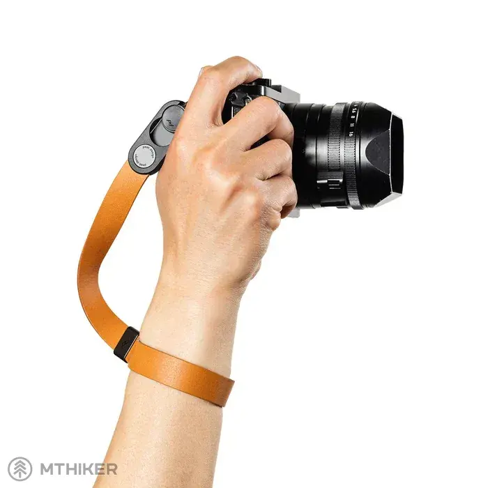 Speciální Cena Peak Design Cuff kožený popruh na zápěstí, amber