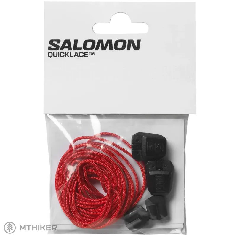 Salomon Quicklace Kit tkaničky do bot, racing red/black Poslední Šance