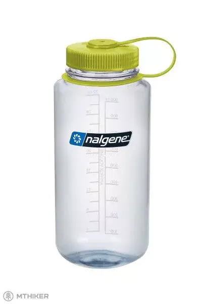 Nalgene WM Sustain láhev, 1.0 l, clear/green cap Dokud Zásoby Vydrží