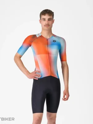 Odeslání Ihned Castelli FREE SANREMO 3 SUIT SS kombinéza, papriková/zimní modrá/černá
