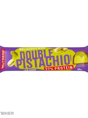 Akční Cena NUTREND DELICIOUS BAR proteinová tyčinka, 50 g, dvojité pistácie v mléčné čokoládě