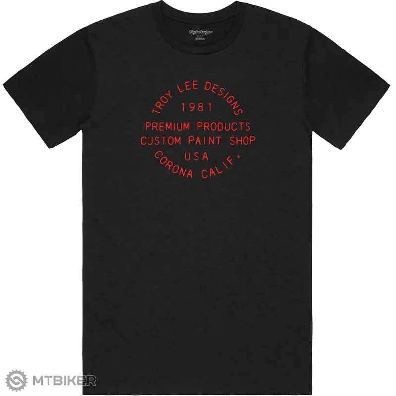 Časově Omezené Troy Lee Designs tričko, imprint black heather