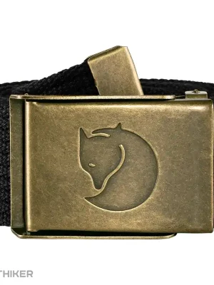 Levný Fjällräven Canvas Brass opasek, černá