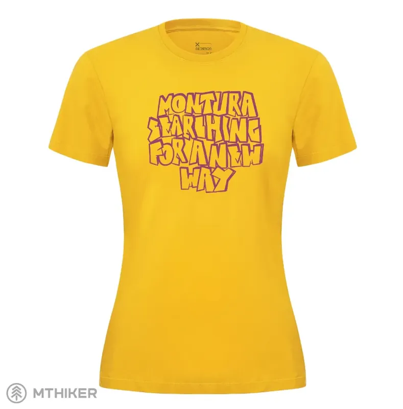 Montura Knots dámské tričko, mustard Vysoce Kvalitní