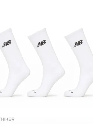 New Balance Everyday Crew ponožky, 3 páry, bílá Levný