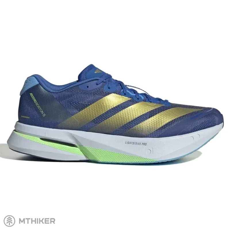 Ověřený adidas ADIZERO BOSTON 13 boty, blue/gold metallic/blue burst
