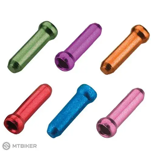 Jagwire koncovka brzdového/řadicího lanka, 500 ks, red/blue/pink/purple/orange/green Bezpečná Platba