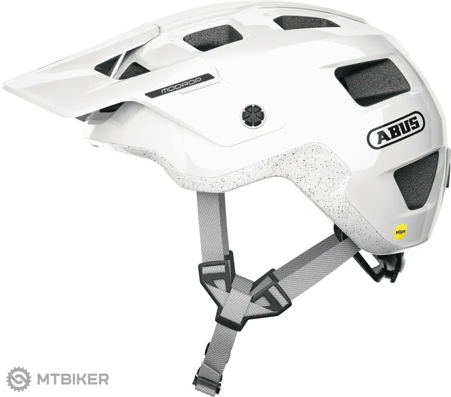 ABUS MoDrop MIPS přilba, alpine white Horká Nabídka