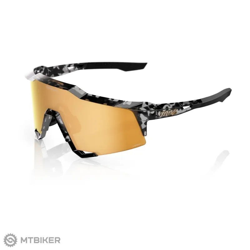 100% Speedcraft Money Mike 3 brýle, polished black tortoise/HiPER 24K Gold Mirror Finální Výprodej
