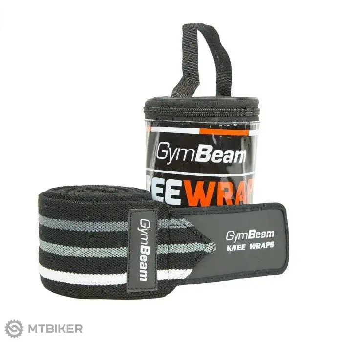 GymBeam Bandáže na kolena, černá Omezená Nabídka