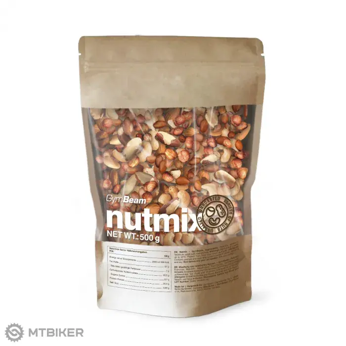 GymBeam Mix přírodních ořechů, 500 g Tovární Cena
