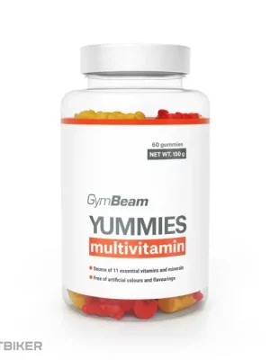 Značkový GymBeam multivitamínové pryžové vitamíny, 60 kapslí