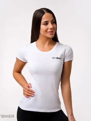GymBeam Basic dámské tričko, bílá Rychlé Dodání
