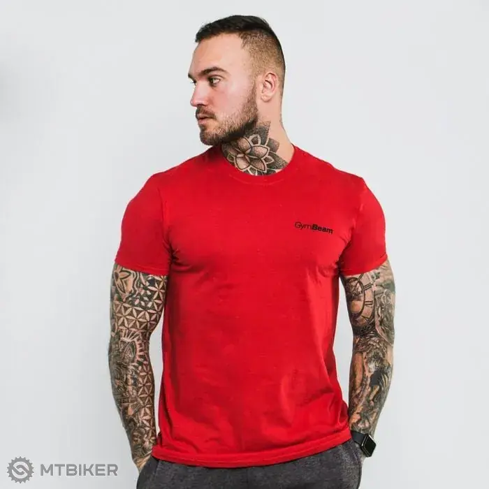 GymBeam Basic triko, cherry red Akční Nabídka