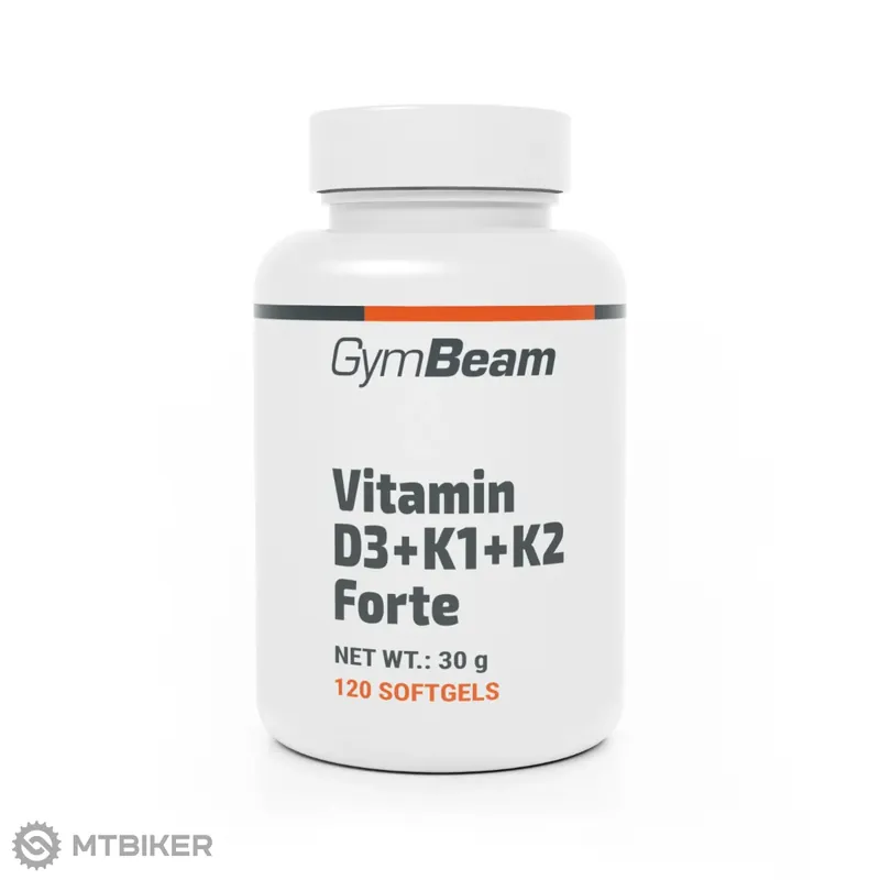 GymBeam Vitamin D3+K1+K2 Forte, 120 kapslí Pouze Dnes