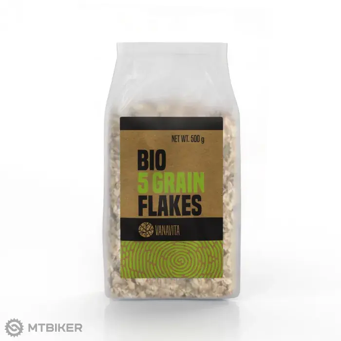 Cenově Výhodný GymBeam BIO 5 zrnné vločky, 500 g
