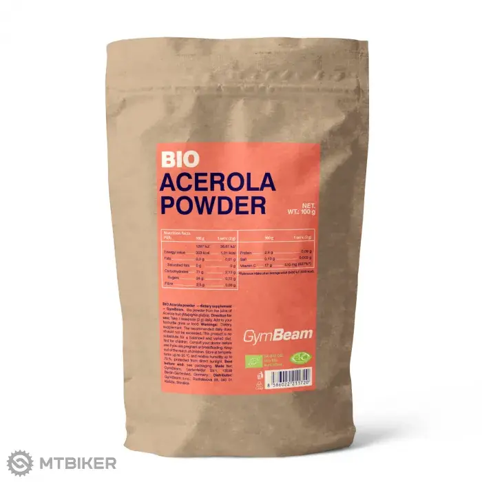 Vrácení Zdarma GymBeam Bio Acerola prášek, 100 g