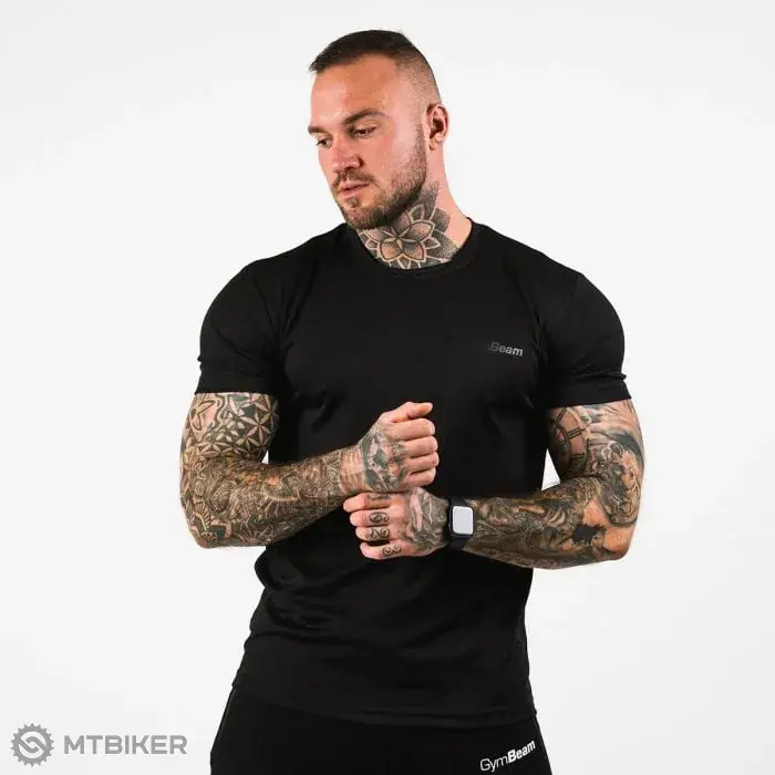 GymBeam TRN tričko, černá Finální Výprodej