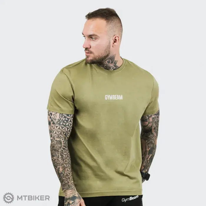 GymBeam FIT triko, olive Must-Have