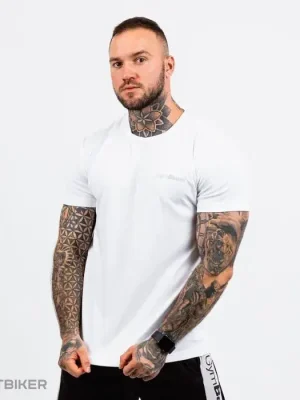 Autentický GymBeam TRN tričko, bílá