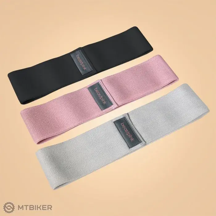 GymBeam Booty Band BeastPink sada odporových gum, 3 ks, vícebarevná Akce