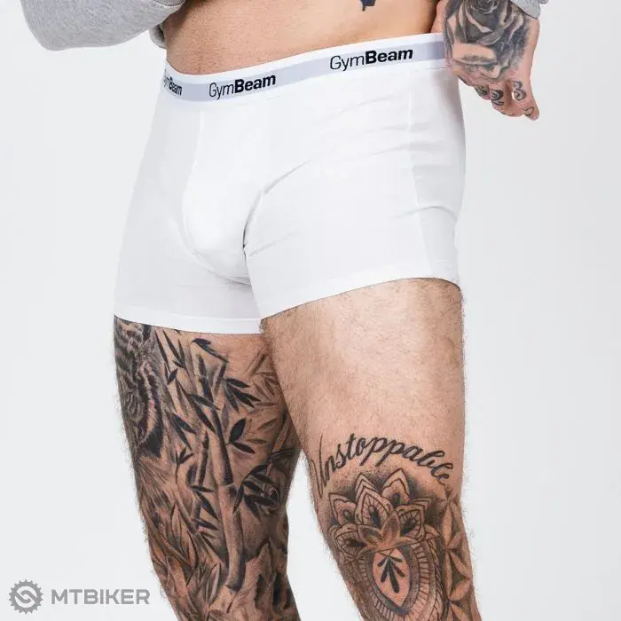 Horká Nabídka GymBeam Essentials 3Pack boxerky, bílá