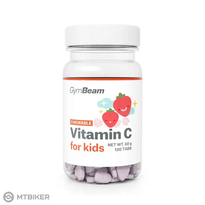 GymBeam Vitamin C tablety na cucání pro děti, 120 tablet Speciální Cena