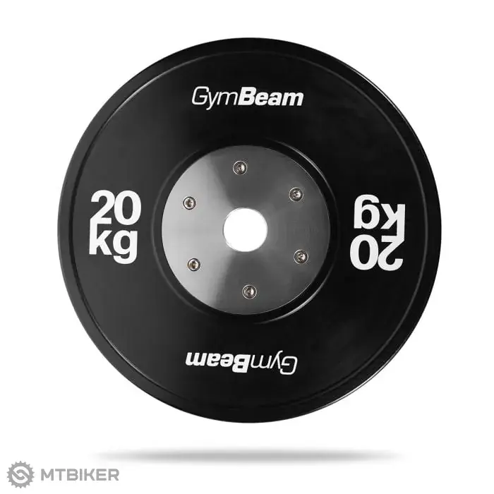 GymBeam Gumový kotouč Competition Bumper, černá Omezená Nabídka