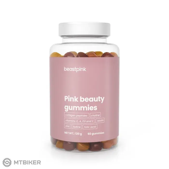 GymBeam Pink Beauty Gummies vitamíny, 60 kapslí Pouze Dnes