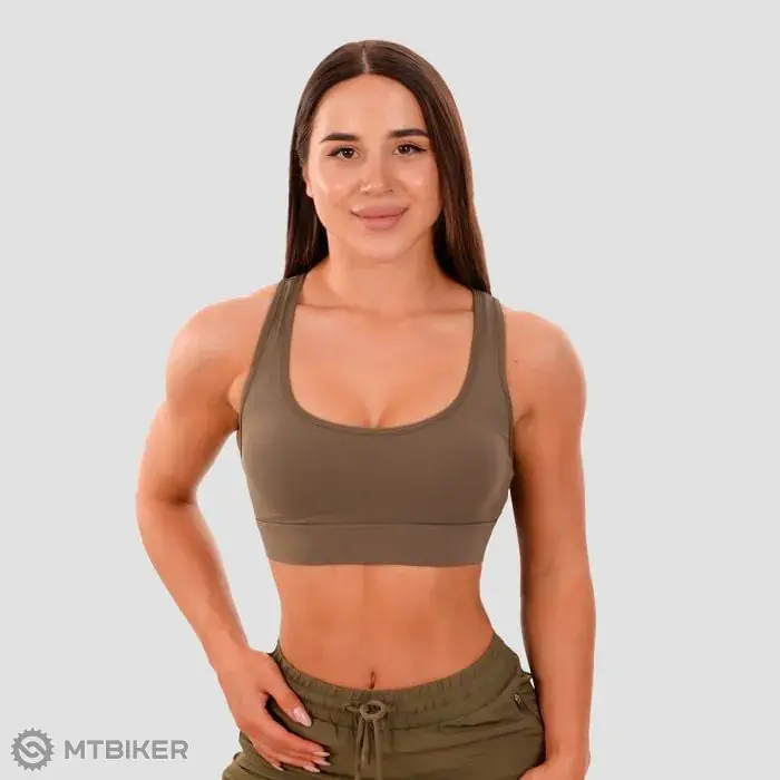 Nejlepší Cena GymBeam Mesh Panel podprsenka, olivová