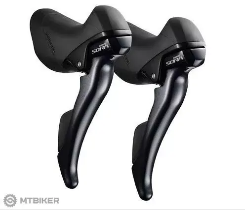 Výprodej Shimano Sora ST-R3000 řazení/mech.brzd páky, 2x9, s kabeláží