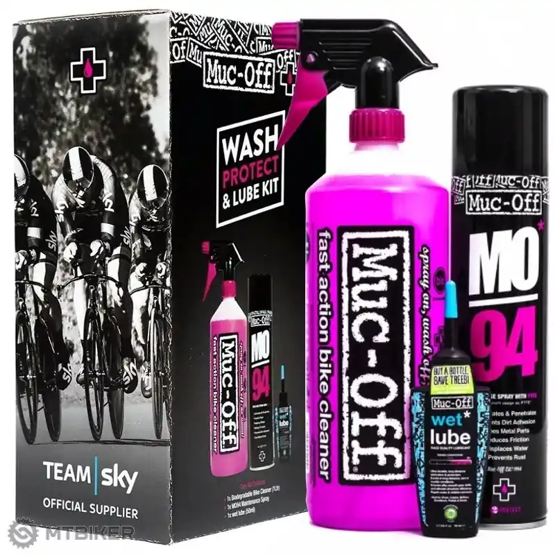 Zlevněný Muc-Off Wash Protect And Lube Kit sada na údržbu kola