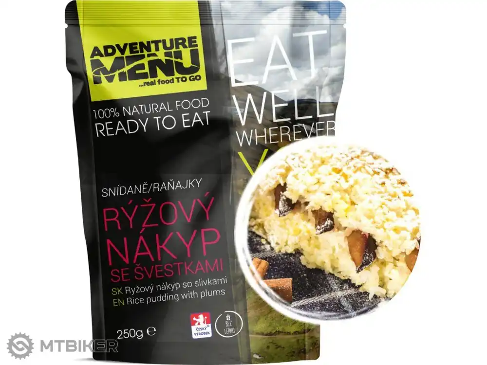 Adventure Menu Rýžový nákyp se švestkami, 250 g Akce